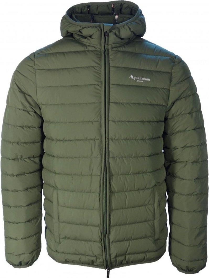 Aquascutum Active 100GR Grüne Jacke mit Kapuze