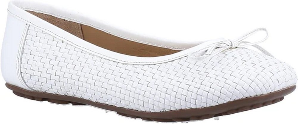 Hush Puppies Damen/Damen Ballerina Leder Pumps (Weiß)
