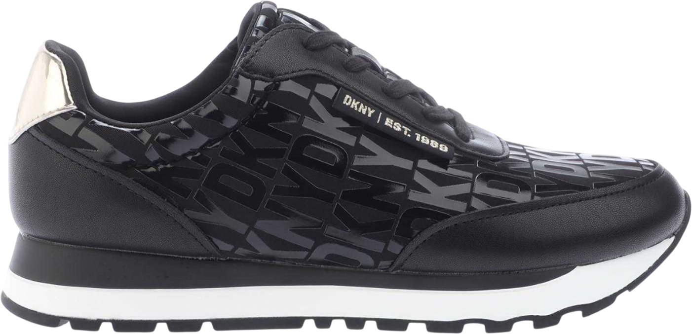 DKNY - "Jahari" Sneaker für Damen, Zum Schnüren (Schwarz)