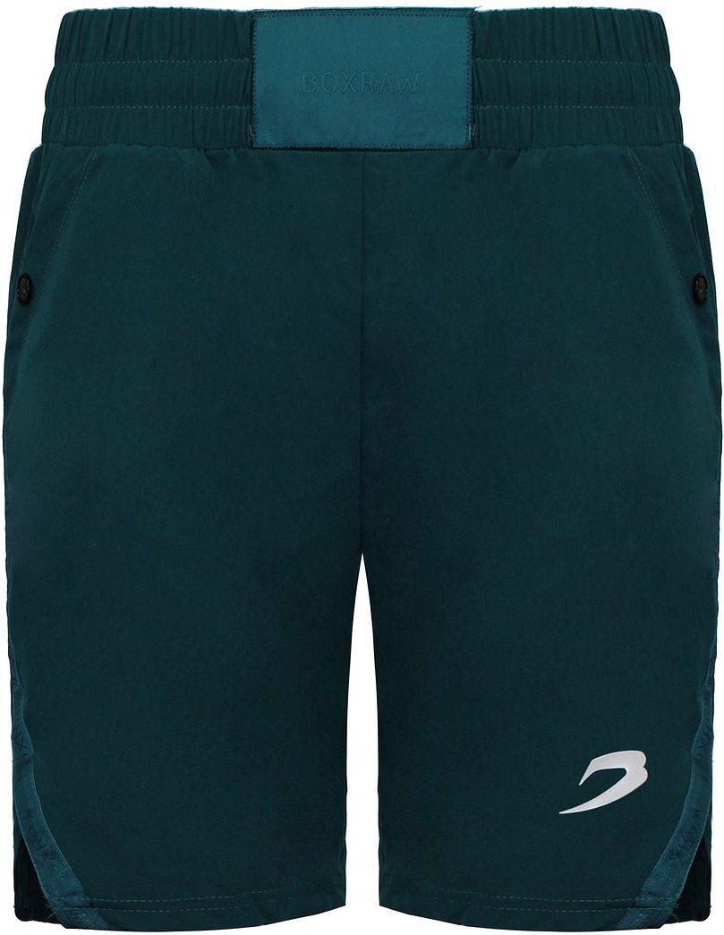 BoxRaw 2in1 Pep Herren-Shorts in Grün/Weiß