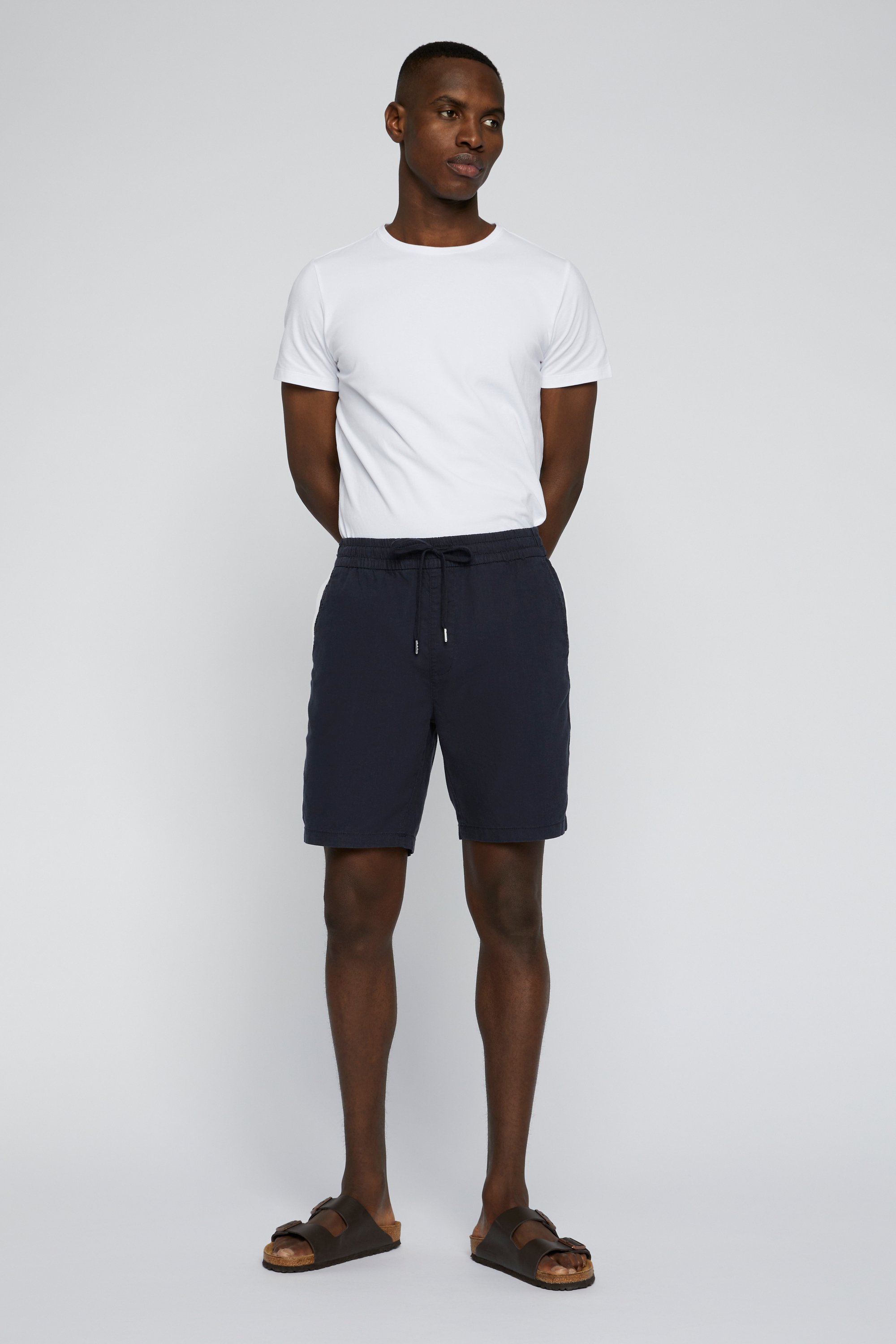 Shorts Gerade Passform navy blue