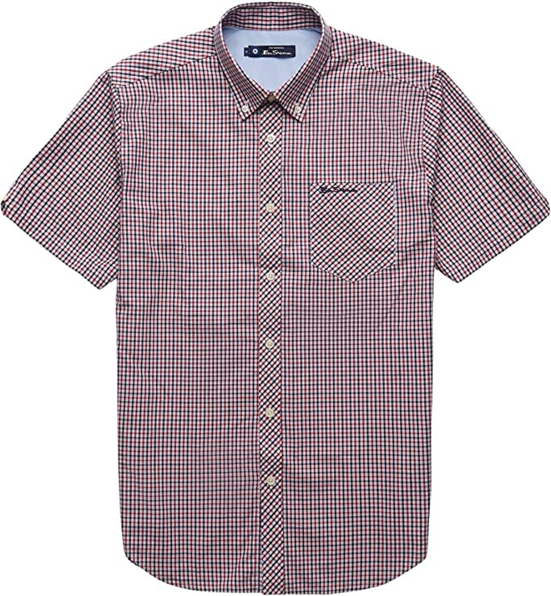Ben Sherman karierte Herren Red Oxford Hemd