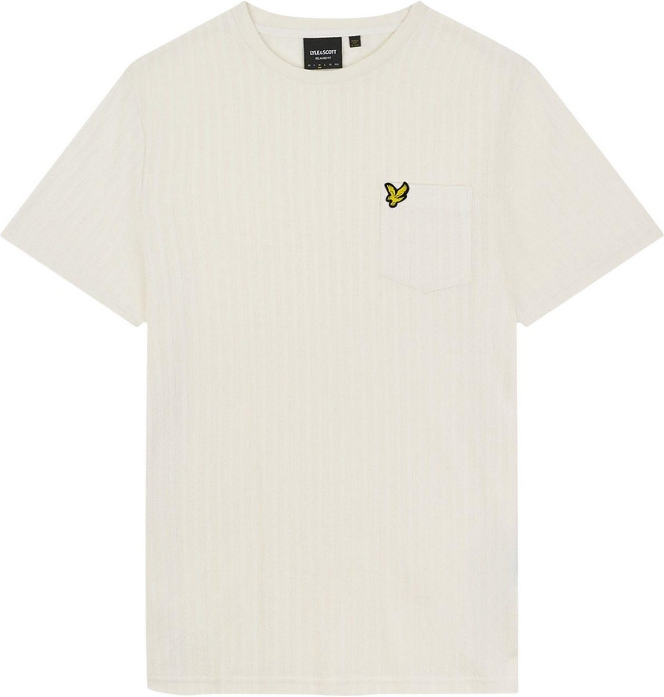 Thumbnail - Lyle & Scott - T-Shirt Strukturiert gestreift für Herren (Weiß)