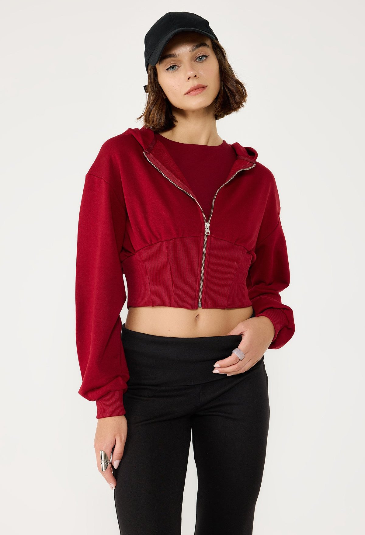 Kapuzenpullover mit Reißverschluss