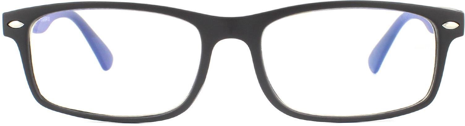 Thumbnail - Montana Rechteckige Unisex-Mattschwarz-Brille