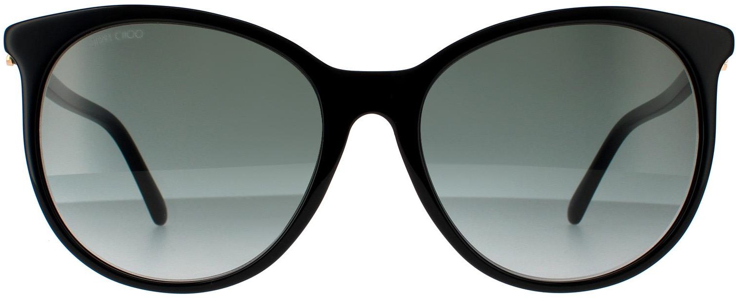Thumbnail - Lunettes de soleil Jimmy Choo Ilana / F / SK 26S 9O Copper noir Gris foncé