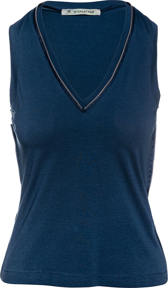 Ärmelloses Top mit Reißverschluss