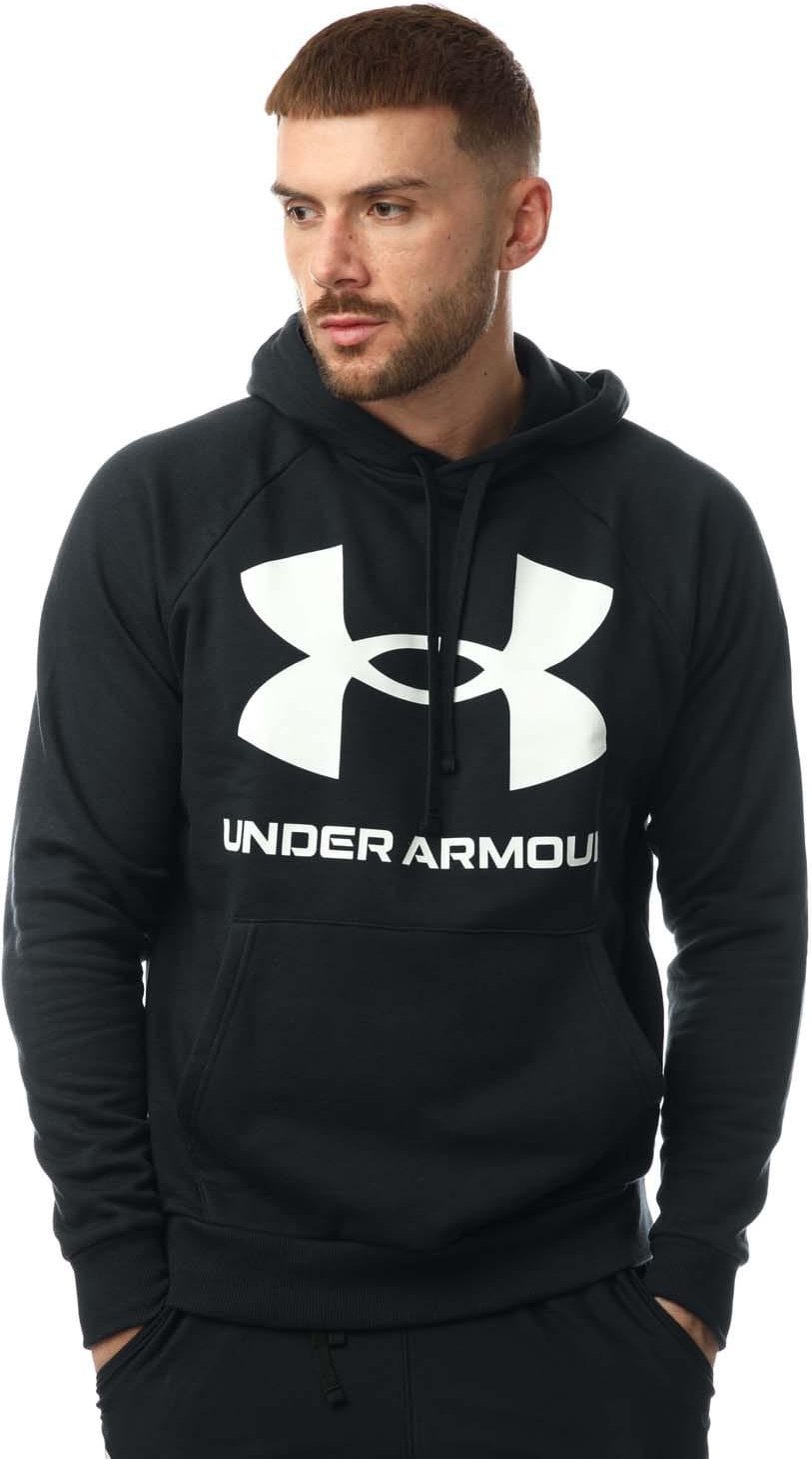 Under Armour - "Rival" Kapuzenpullover für Herren (Schwarz/Weiß)