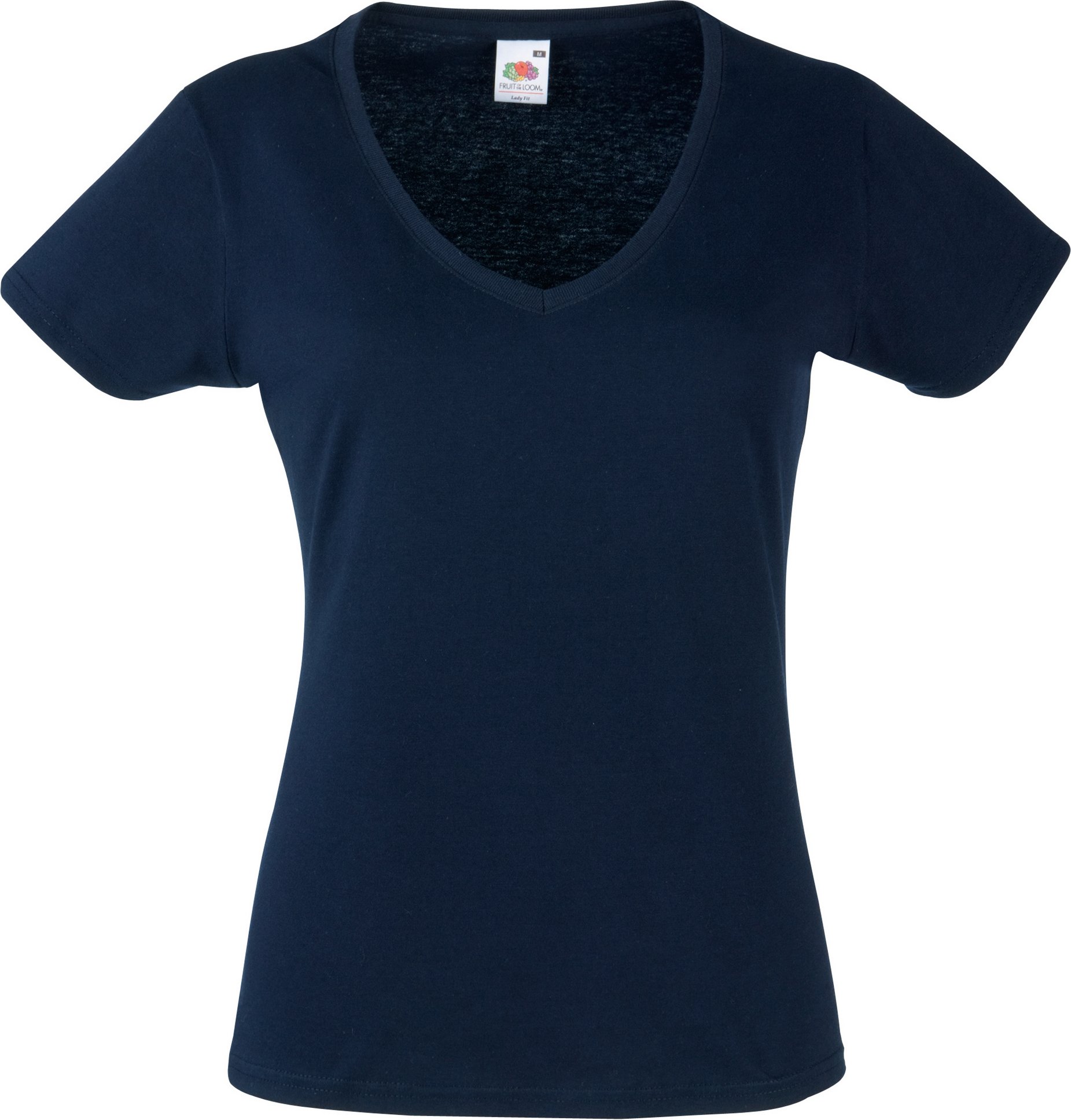 Fruit of the Loom - "Valueweight" T-Shirt V-Ausschnitt für Damen (Dunkles Marineblau)