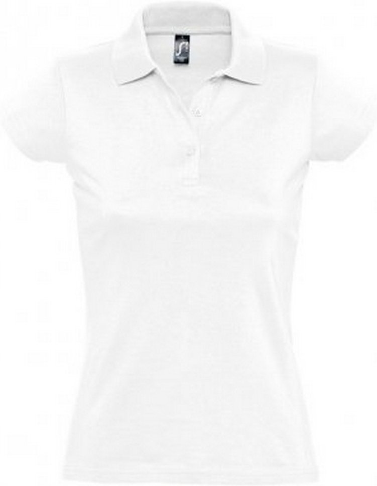 SOLS Damen/Damen Prescott Kurzarm-Jersey-Poloshirt (Weiß)