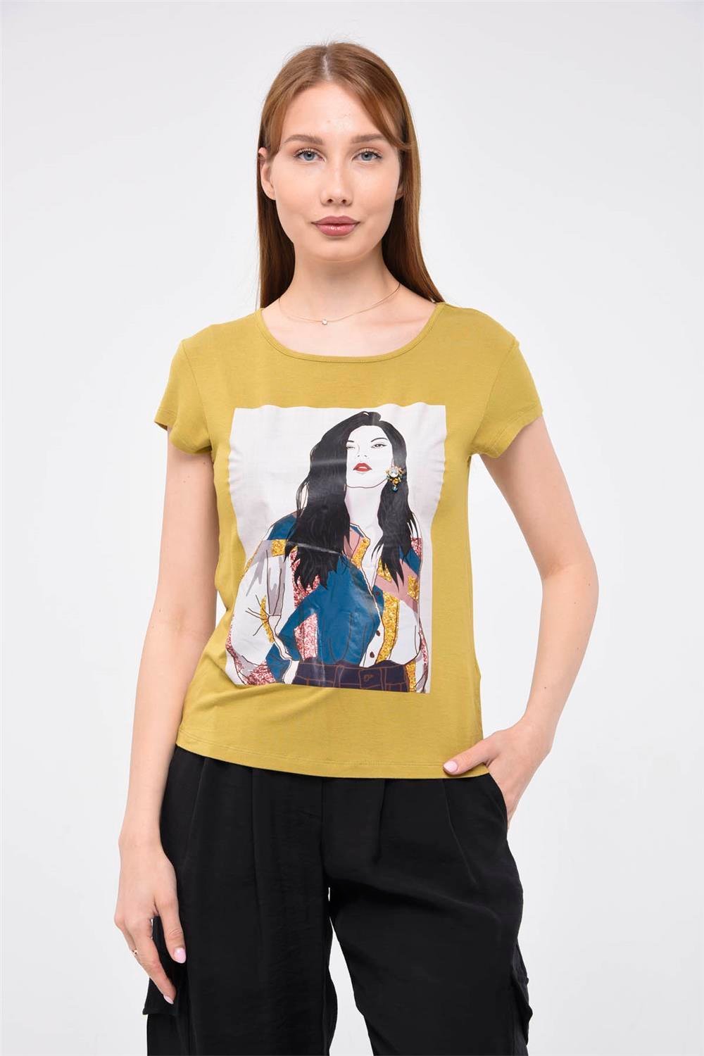 Mädchen Druck T-Shirt