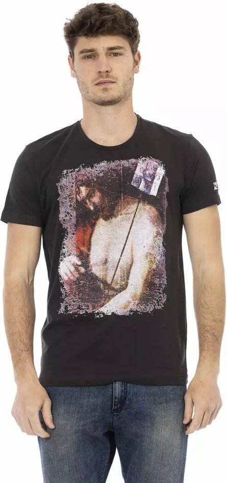 Jesus Kunst T-Shirt mit kurzen Ärmeln und Rundhalsausschnitt