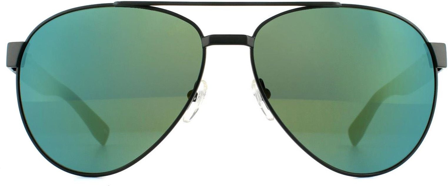 Lacoste Aviator Unisex Matte Grün Grün Spiegel Sonnenbrille