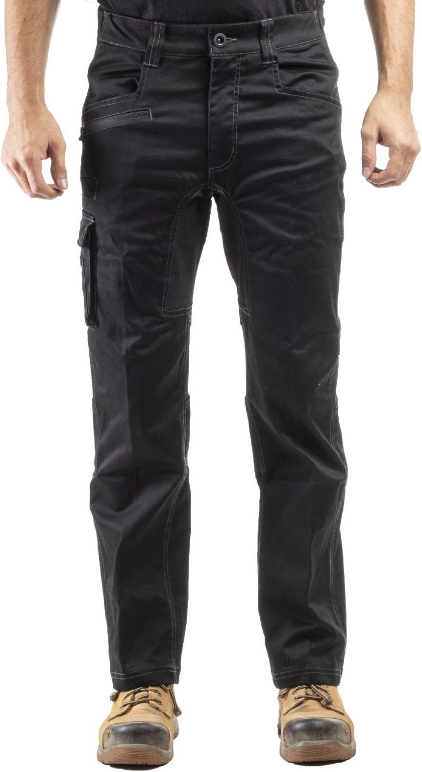 Caterpillar Operator FX Baumwoll Herren Schwarze Outdoor-Hosen