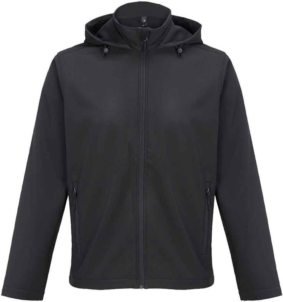 SOLS - "Race" Softshelljacke mit Kapuze für Herren (Schwarz)
