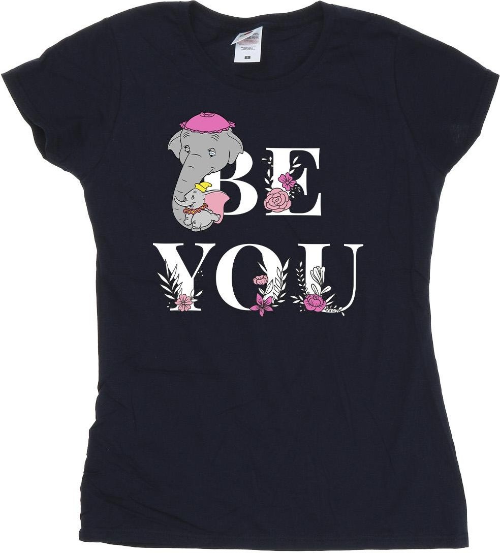 Disney Damen/Damen Dumbo Be You T-Shirt aus Baumwolle (Marineblau)
