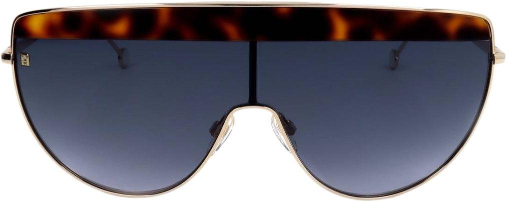 Tommy Hilfiger - Sonnenbrille für Herren/Damen Unisex (Gold/Braun)