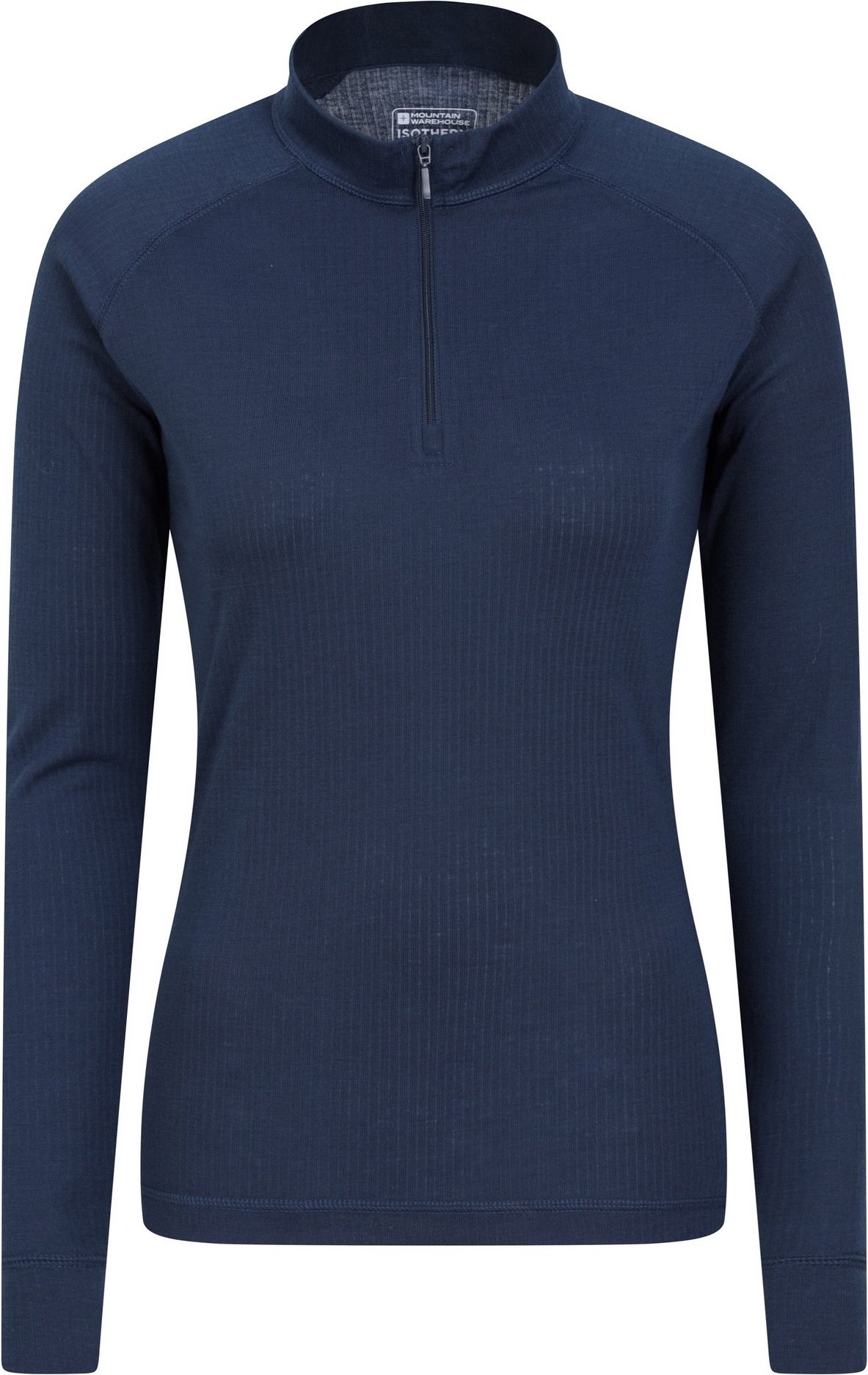 Mountain Warehouse Damen/Damen Talus Zip Neck Langarm-Thermal-Top (Navy)