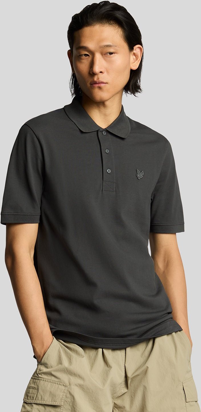 Lyle & Scott Poloshirt aus superfeiner Baumwolle – Grau