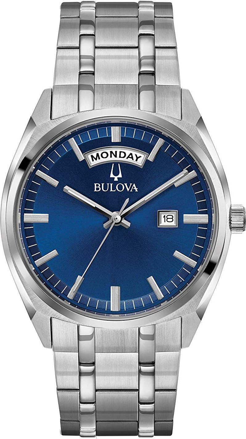 Bulova Surveyor Silber Herren Armbanduhr 96C125