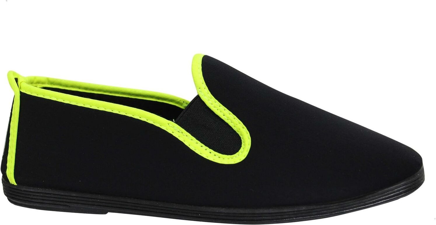 Flossy stile novelda schwarze plimsolls