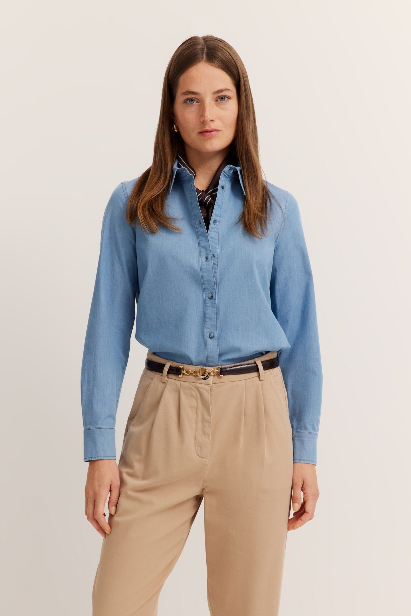 Thumbnail - Bugatti Damen Hemdbluse aus elastischer Baumwolle