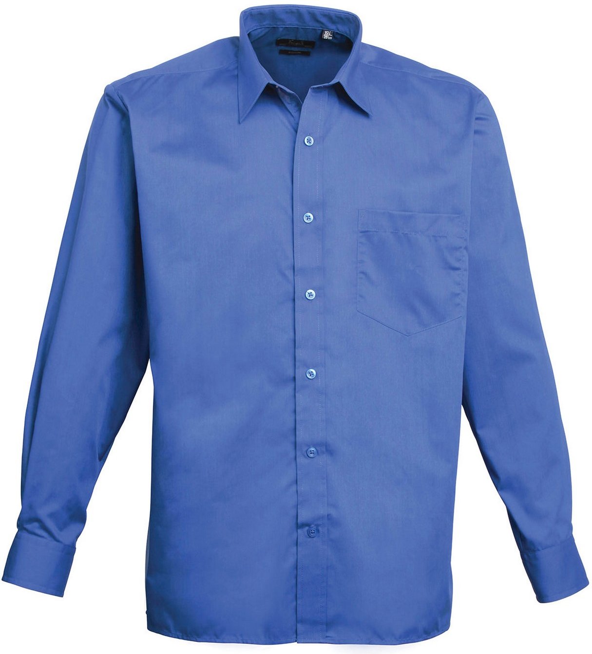 Premier - Hemd für Herren Langärmlig (Königsblau)