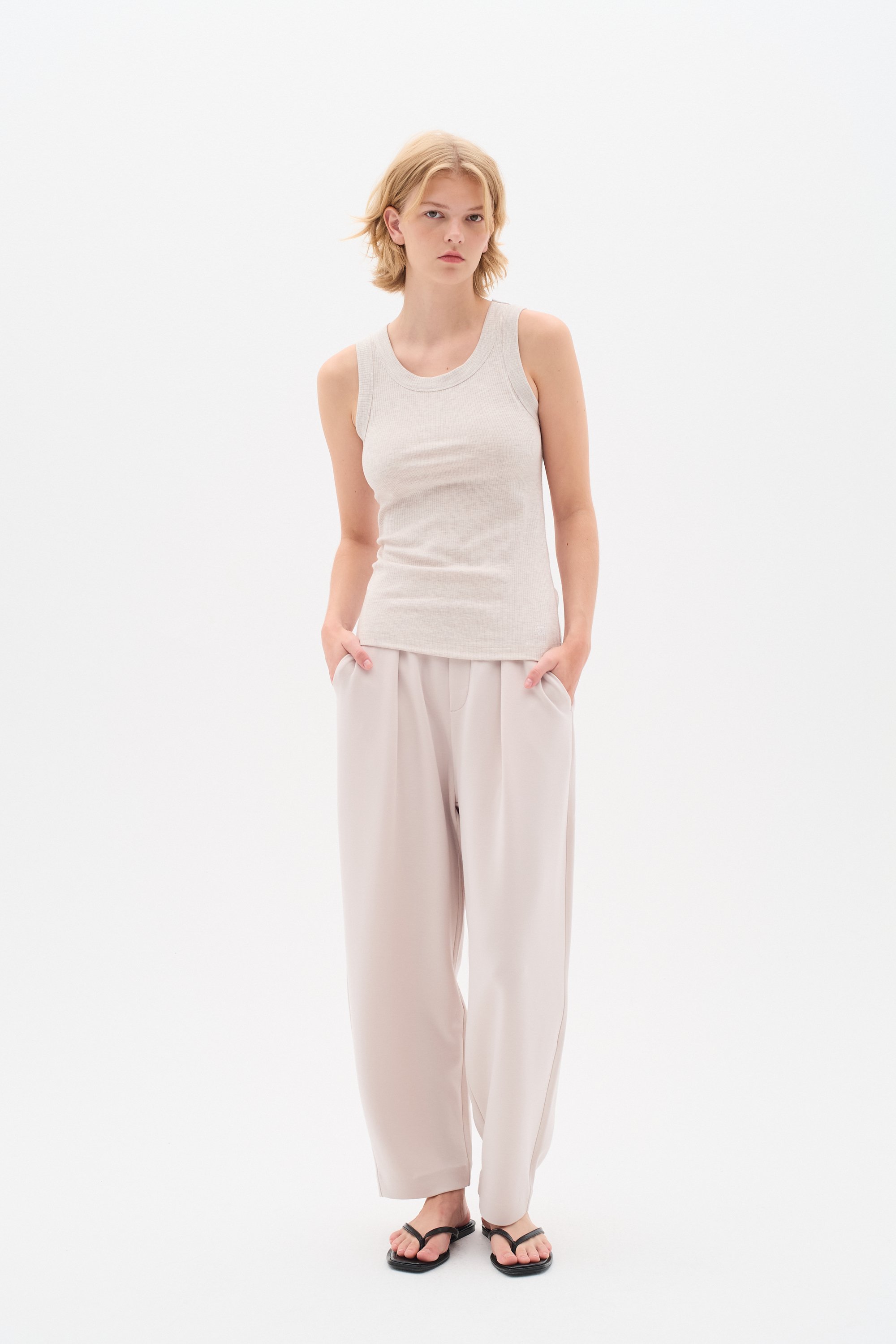 Thumbnail - Strickhose Relaxed fit Haze pink