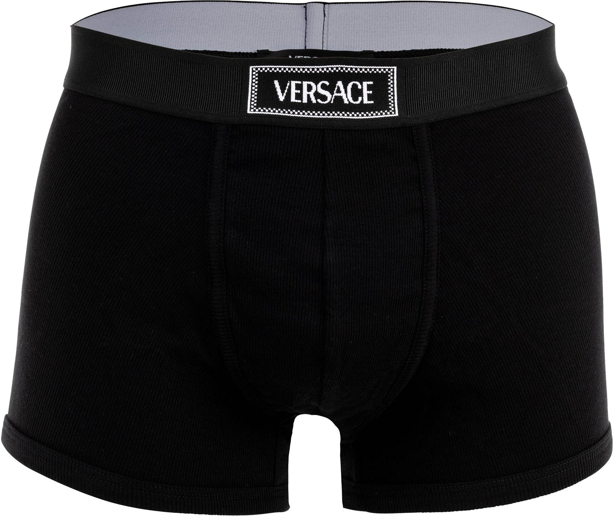 Versace Short Trunk Tex Ribbed Cotton Boxershort