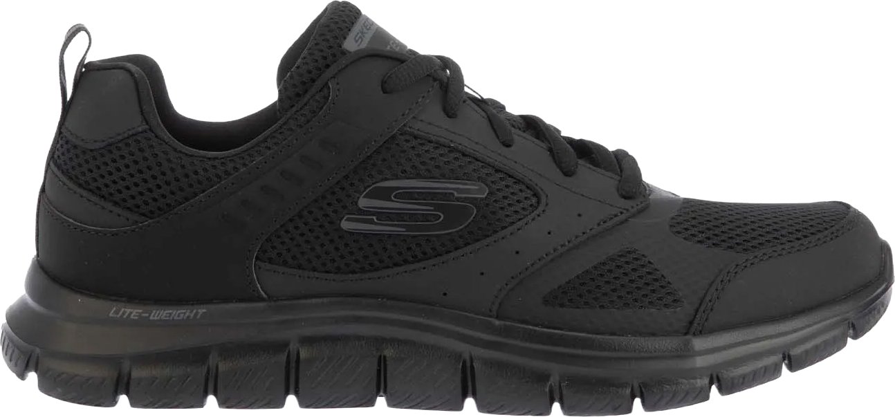Skechers - Herren Sneaker "Track Syntac", Beschichtetes Leder (Schwarz)
