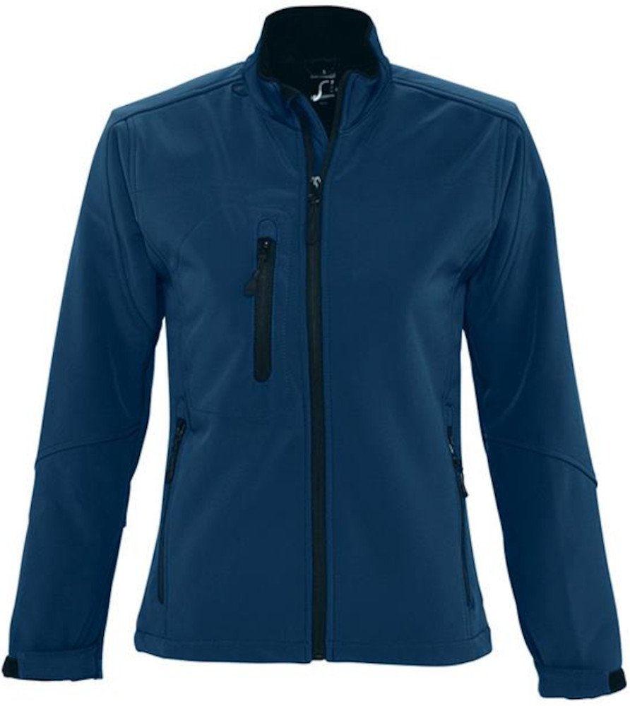 SOLS Womens/Ladies Roxy Soft Shell Jacket (atmungsaktiv, winddicht und wasserabweisend) (Abyss Blue)
