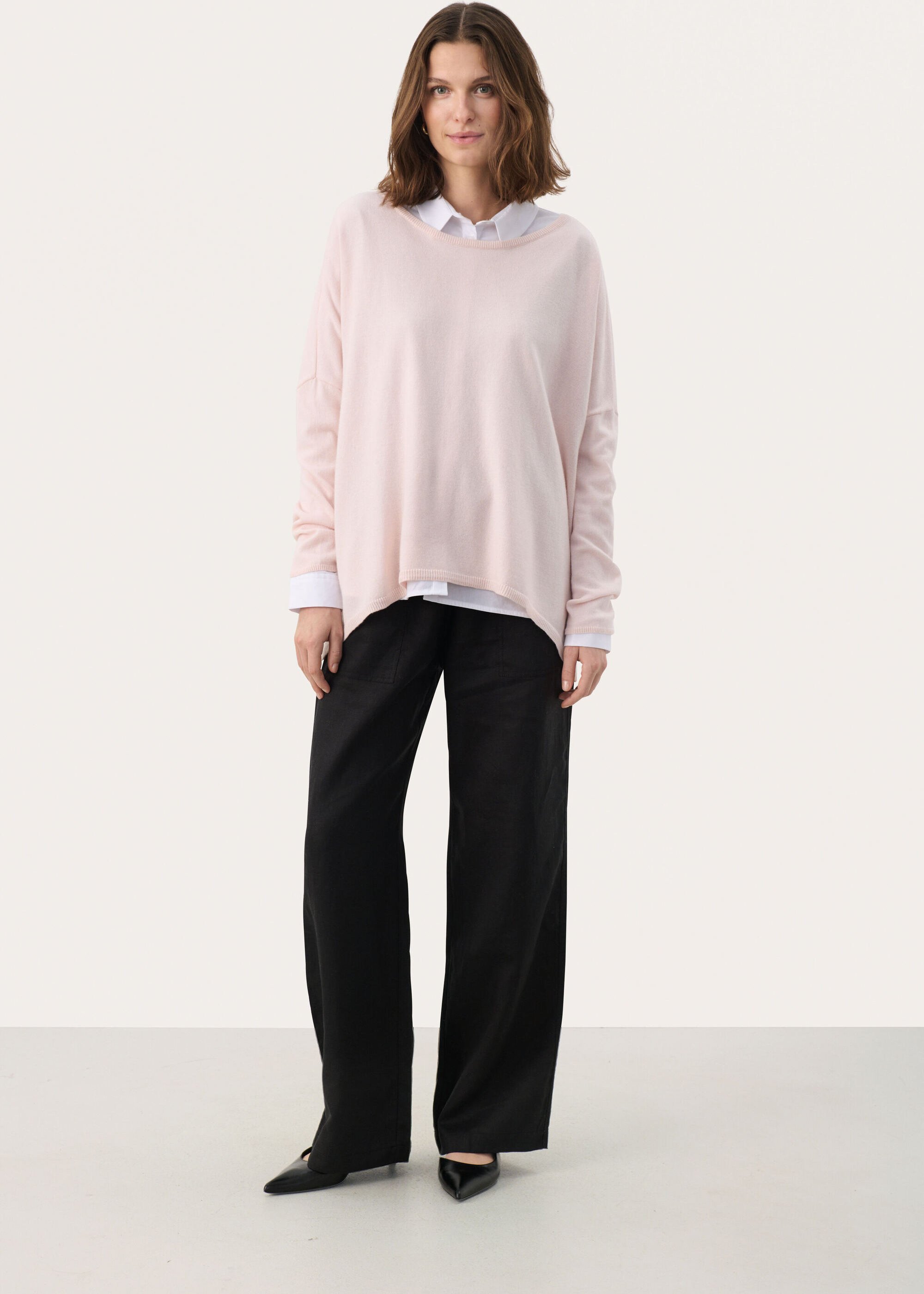 Strickpullover Lockere Passform rose