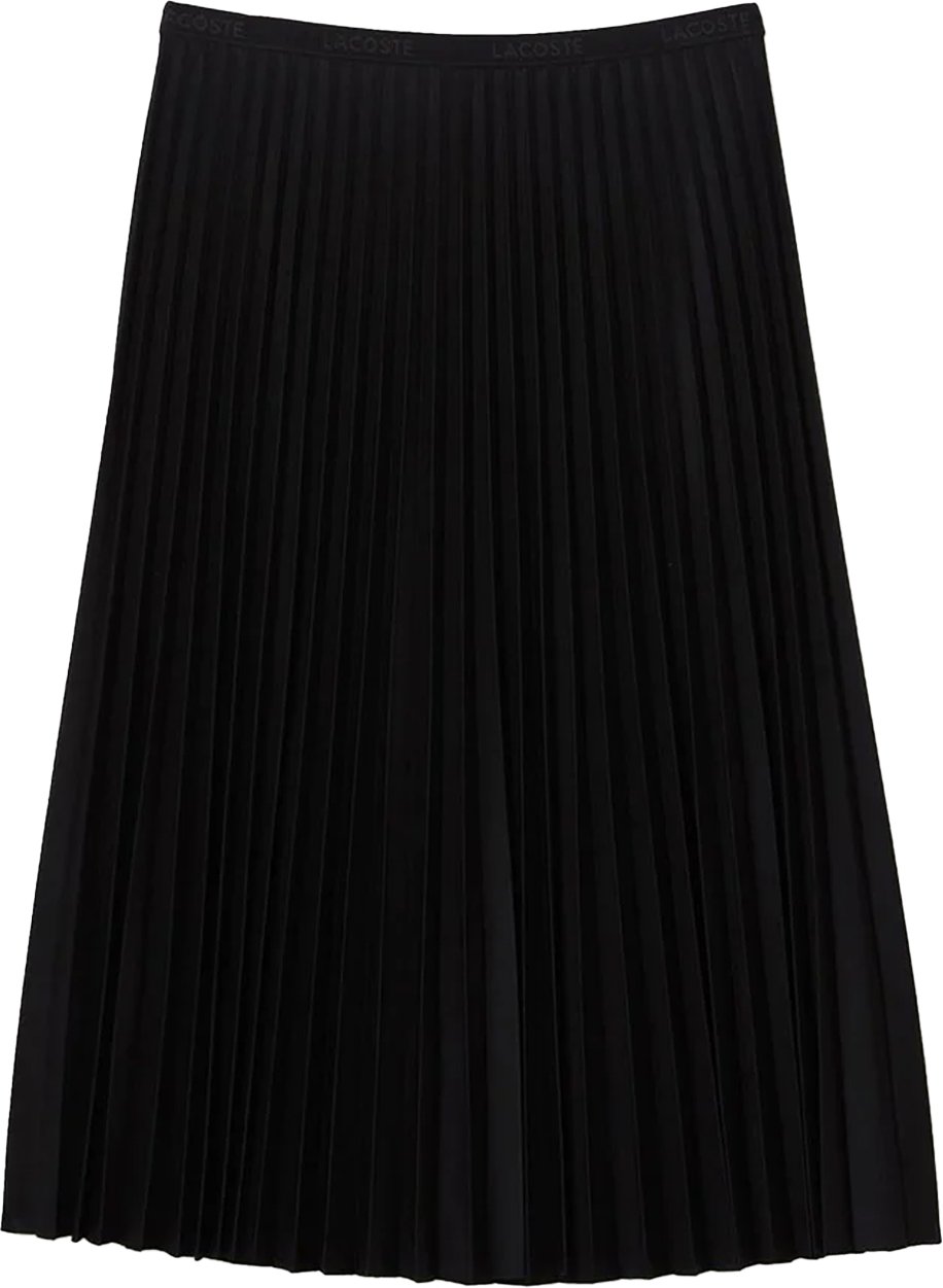 Lacoste - "Fluid" Gummizug in der Taille Rock für Damen (Schwarz)