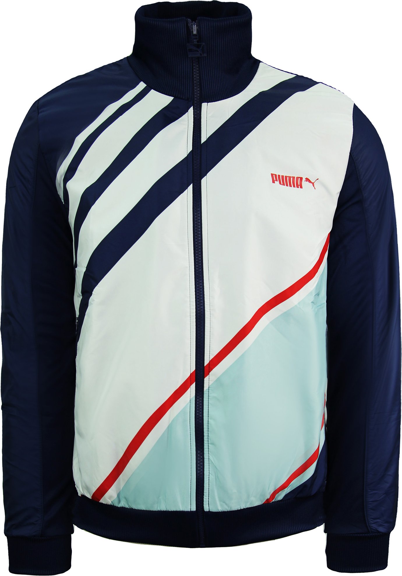 PUMA STAPTED orginals Track Jacke Reißverschluss UP Long Sleeve Navy Herren Top 550953 01