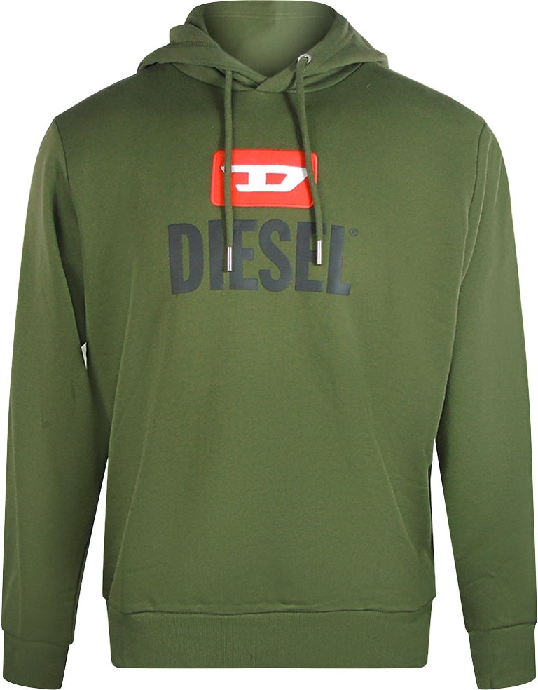 Diesel New D Logo Grüner Hoodie