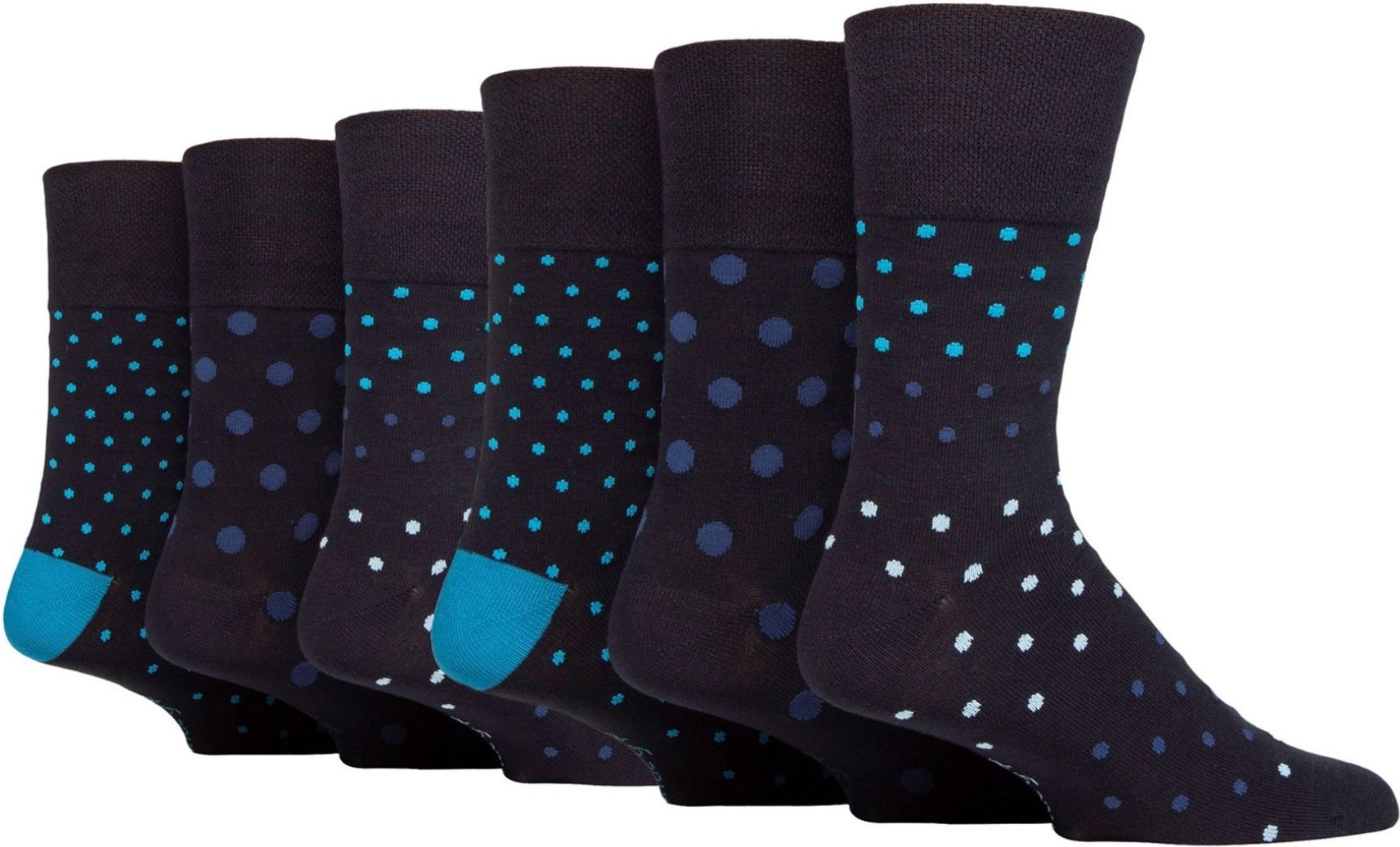 6er Pack Männer nicht-elastische lose Bambus-Socken