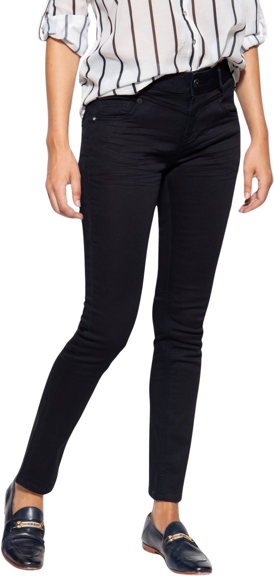 Amor, Truth & Trust Damen Slim Fit Jogpants im 5-Pocket Design Zoe Jog dunkelblau
