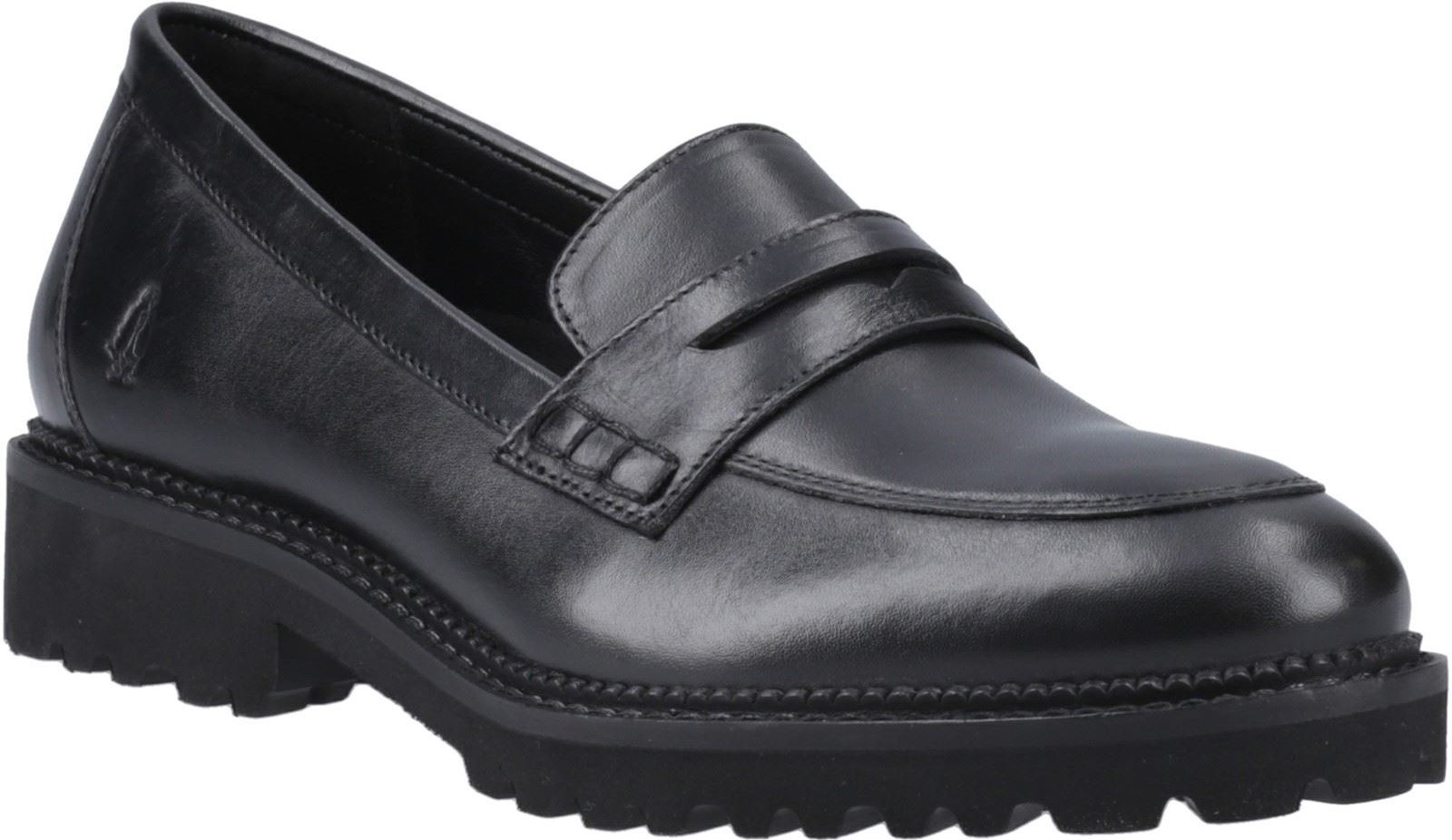 Thumbnail - Hush Puppies Grazia Mädchenschwarze Slipper Aus Leder