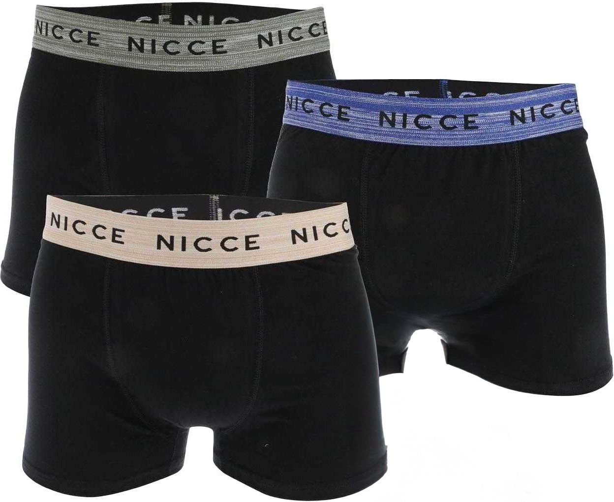 Nicce - "Platsa" Boxershorts für Herren (3er-Pack) (Schwarz)
