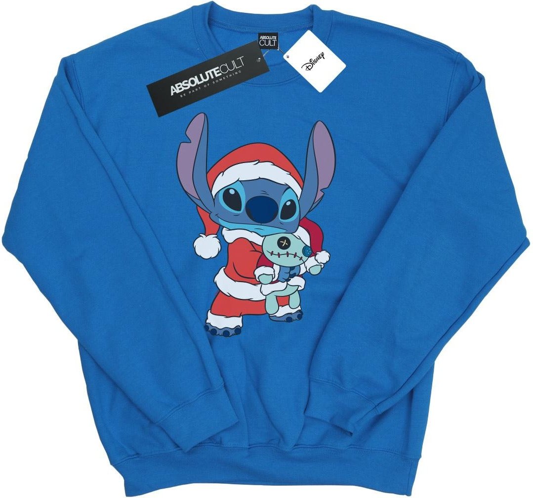 Disney Herren Lilo und Stitch Stitch Weihnachten Sweatshirt (Königsblau)