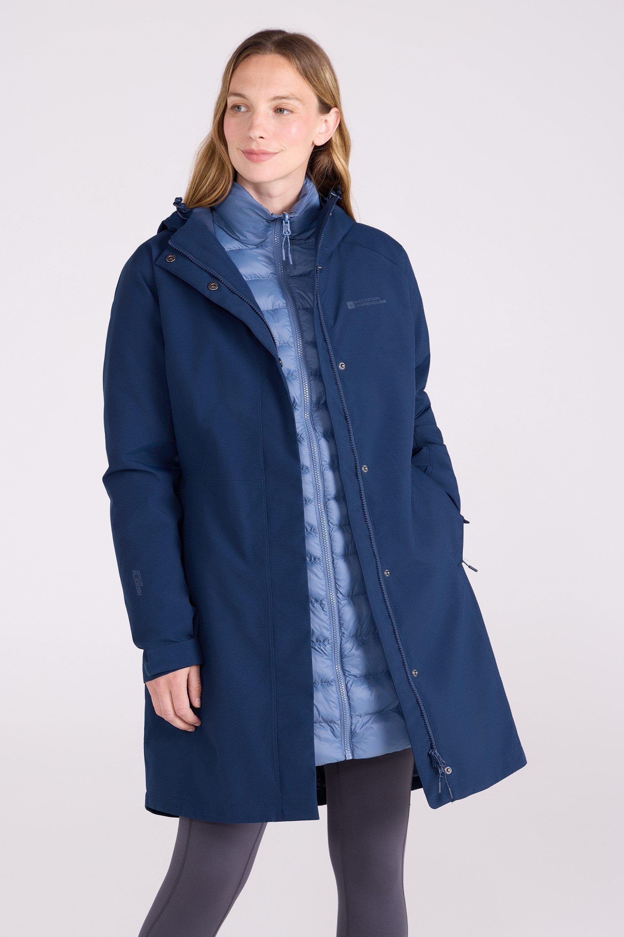 Mountain Warehouse - "Alaskan" Jacke 3 in 1 für Damen (Dunkelblau)