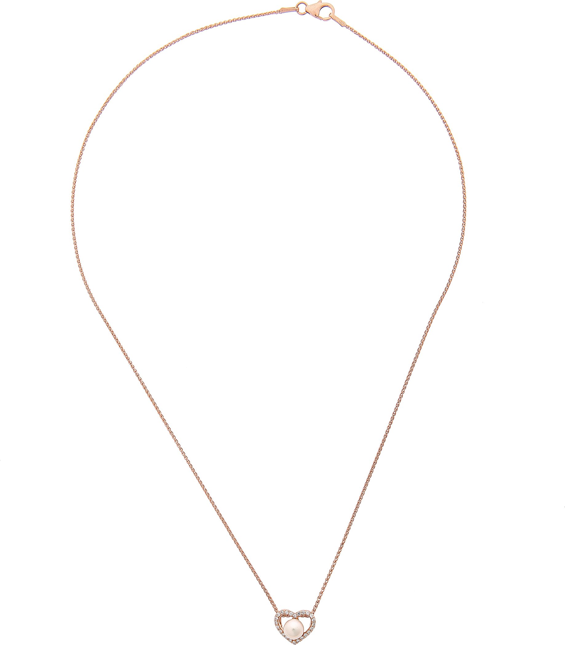 Orphelia 'Alberte' Damen Kette aus 925er Sterlingsilber mit Anhänger - Rosé ZH-7233/RG