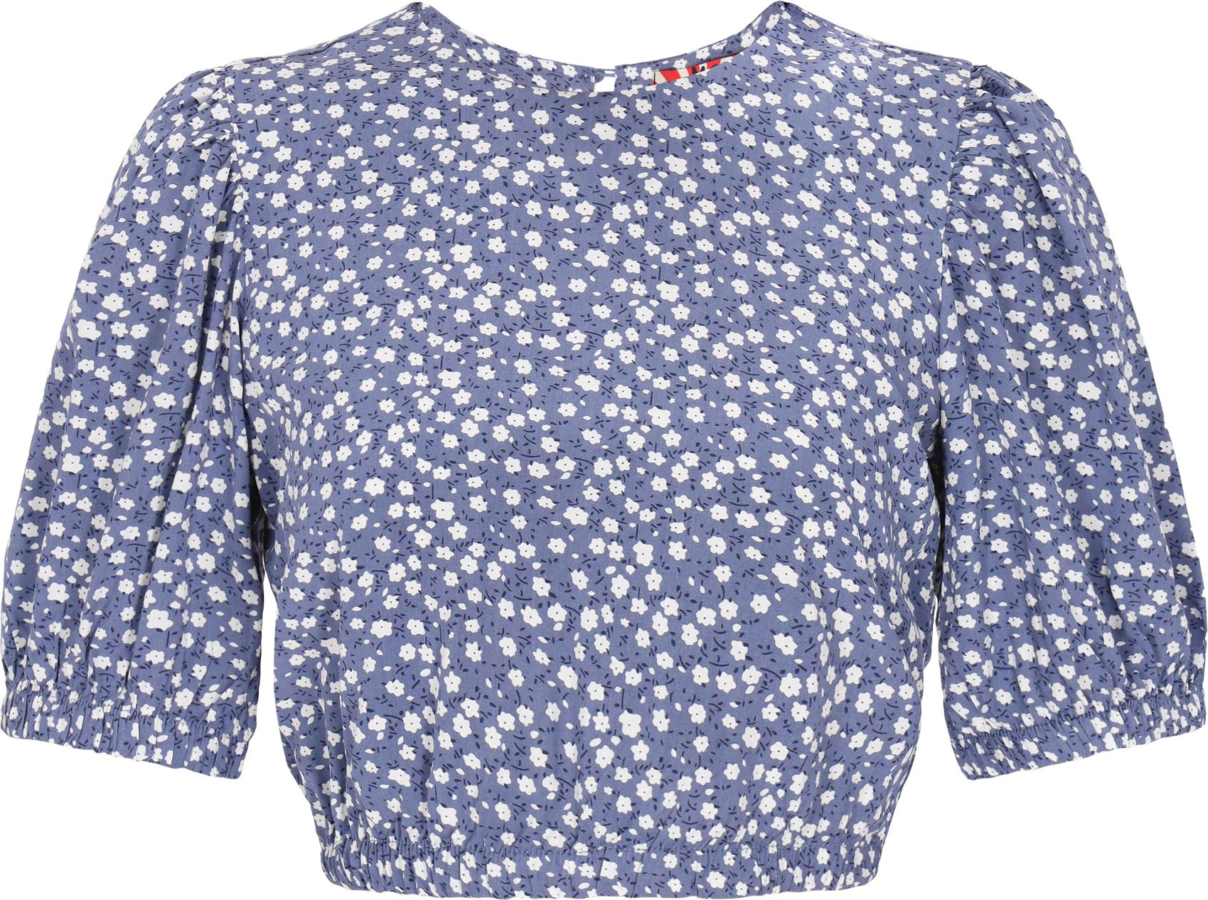 Mymo Bluse Frauen blau weiß