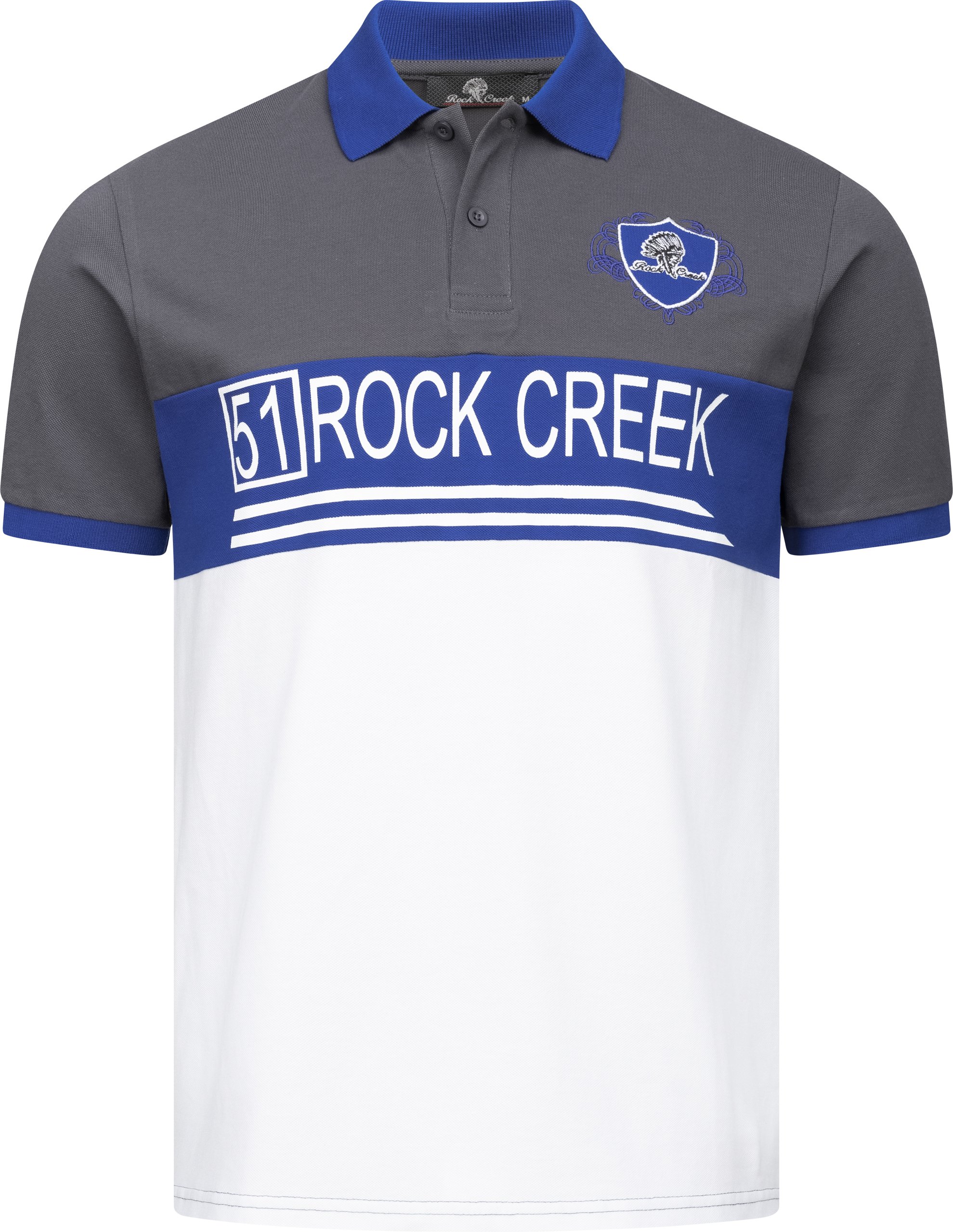 Rock Creek Poloshirt Dunkelgrau