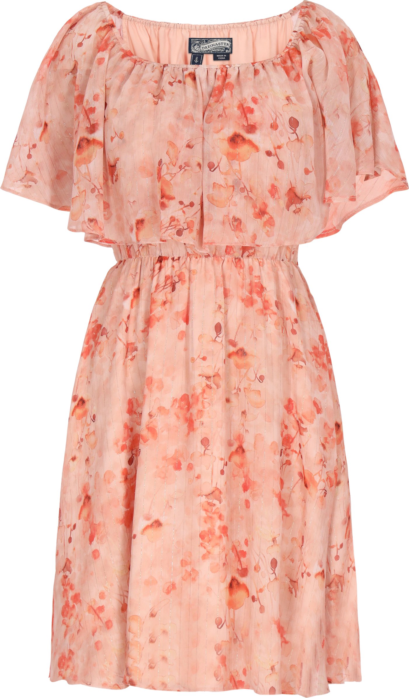 Dreimaster Kleid Frauen Aprikose