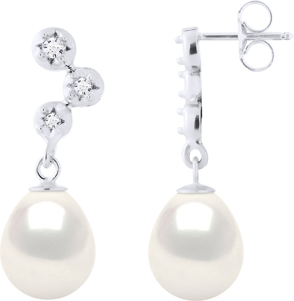 Ohrringe Prestige – Diamanten 0,12 ct – Qualität HSI – Weißgold