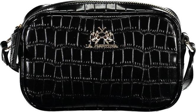 La Martina Schwarze Polyethylen-Handtasche