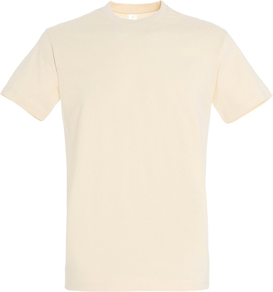 SOLS Mens Imperial Heavyweight Short Sleeve T-Shirt (Creme)