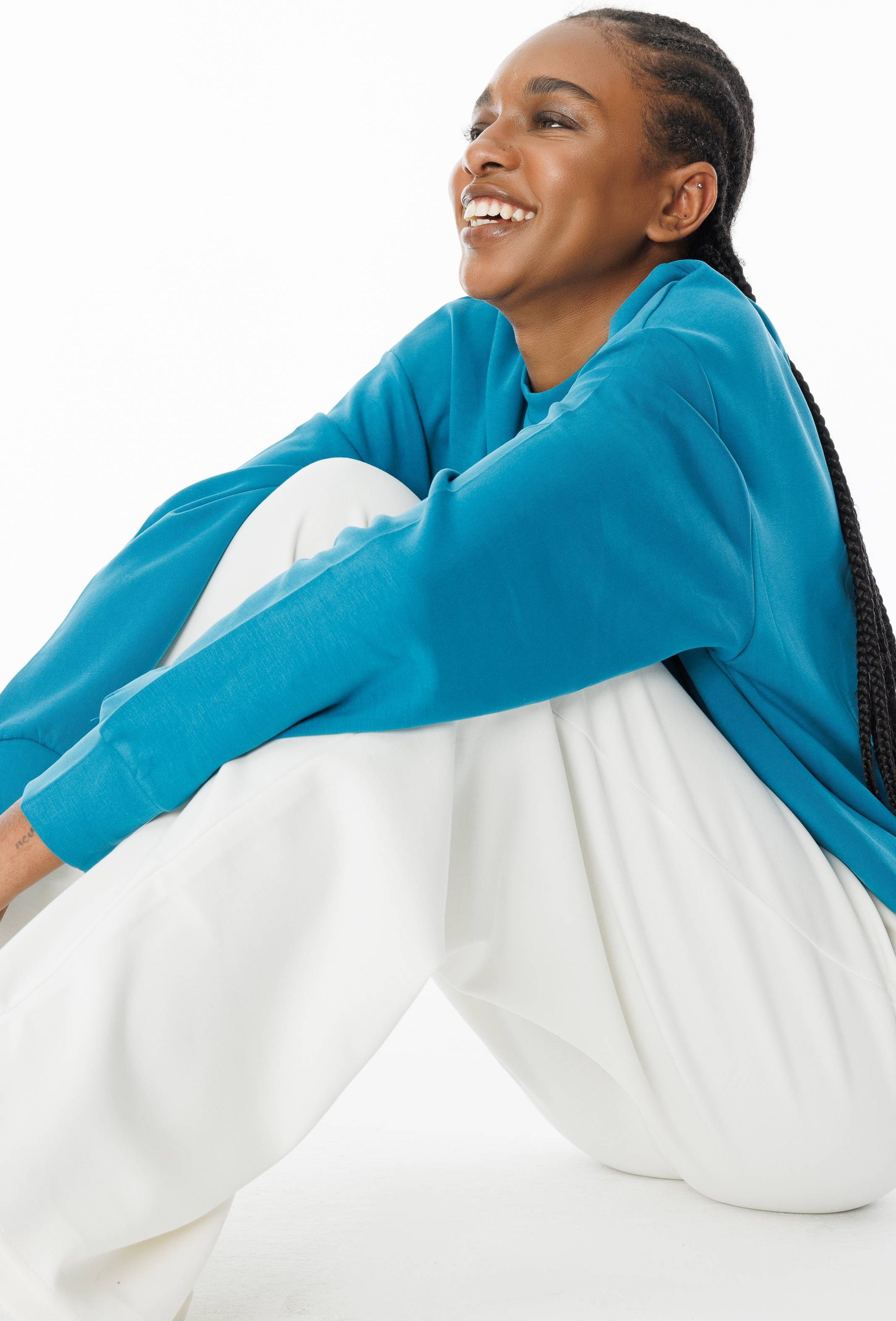 Basic-Sweatshirt aus weichem Stoff