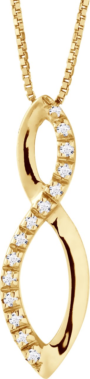 DIADEMA - Halskette mit Diamanten - Gelbgold